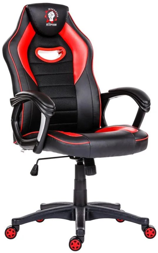 ANTARES Herné kreslo RAPTOR čierna červená