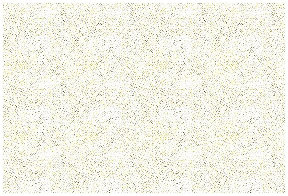 Samolepiaca tapeta zlaté bodky na bielom pozadí