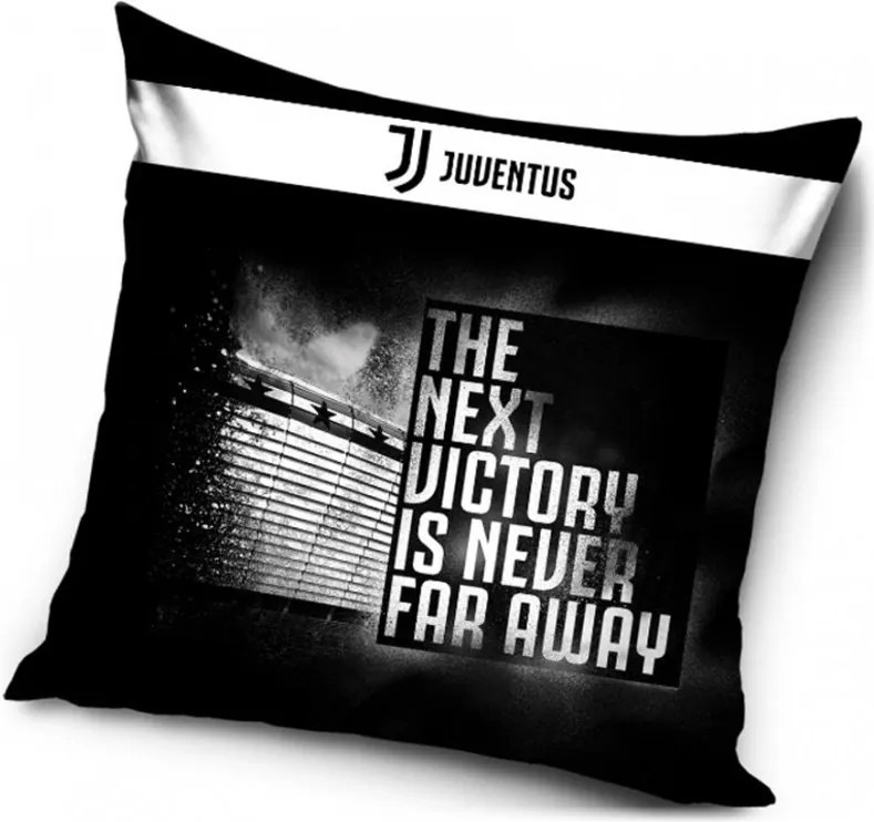 Carbotex · Futbalový povlak na vankúš Juventus FC - motív The next victory is never far away - 40 x 40 cm