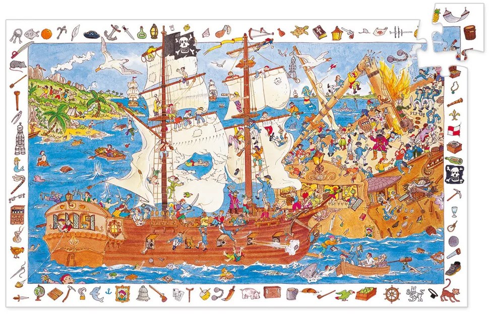 Puzzle – Piráti – 100 ks