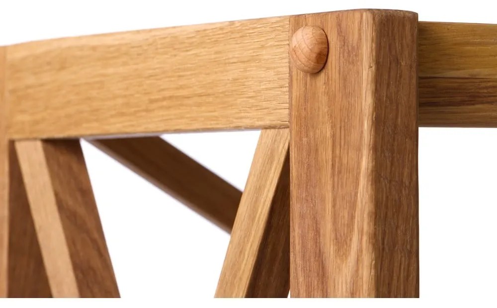 Regál z dubového dreva v prírodnej farbe 70x198 cm X-Shelf – Unique Furniture