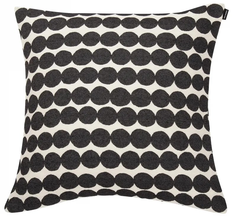 Obliečka na vankúš Räsymatto 50x50, čierno-biela