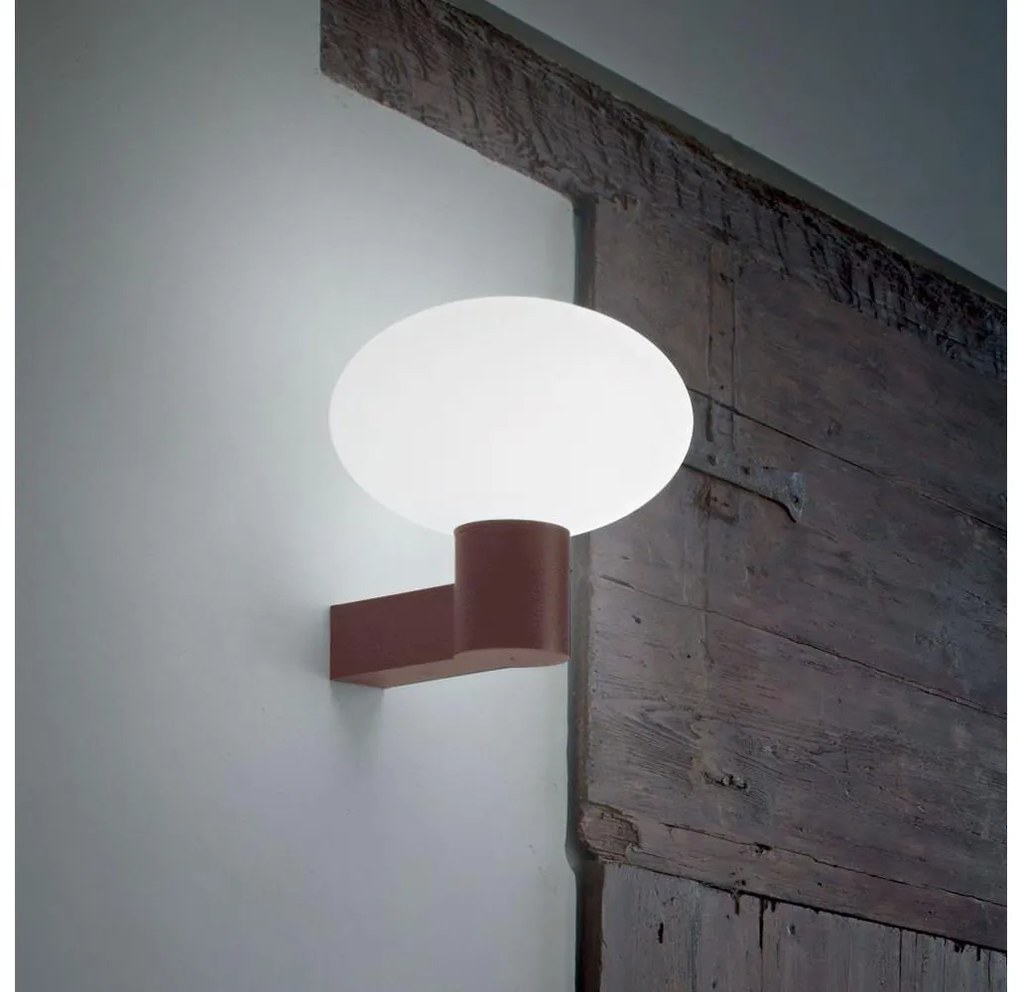 Ideal Lux - Vonkajšia nástenná lampa CLIO 1xE27/42W/230V IP44 hnedá ID326788