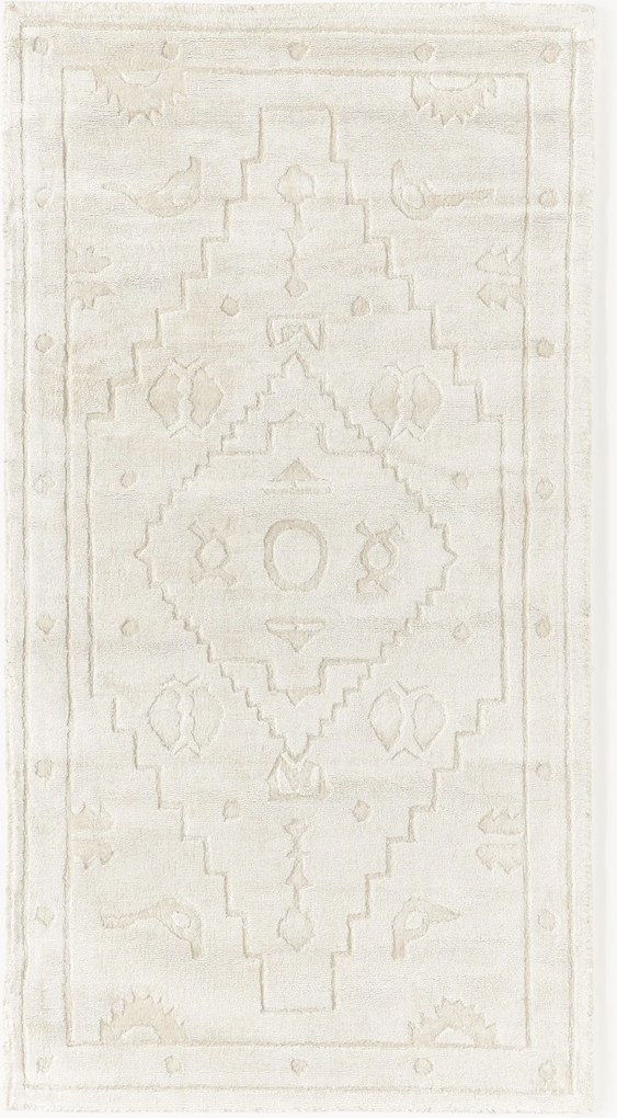 Ručne tkaný koberec z viskózy Shaila