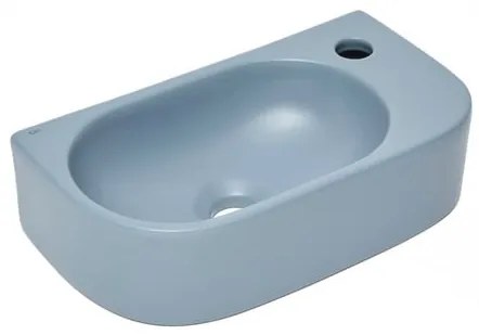 Umývadlo SAT Infinitio 40x21,5 cm tmavě modrá mat bez prepadu SATINF4021DBLM, 1 ks