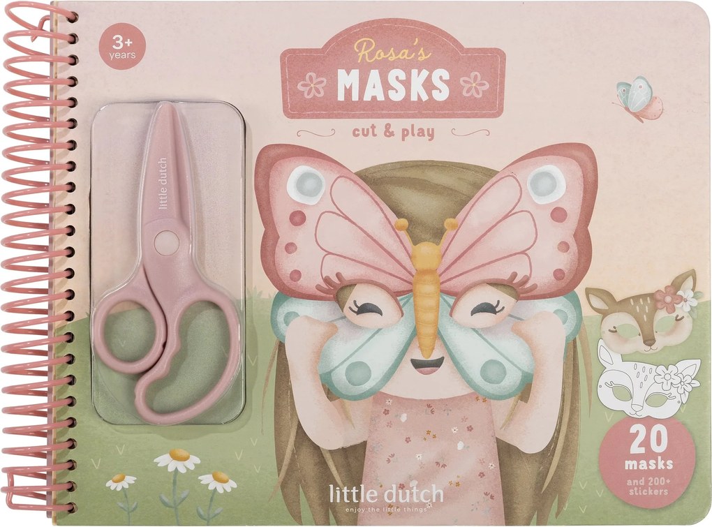 Kniha s vystrihovacími maskami Rosa