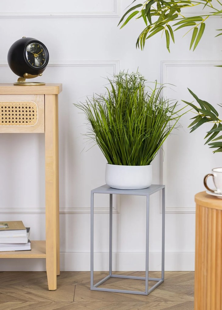 STOJAN NA KVETINÁČ SIMPLE 40X24X24 CM SIVÁ