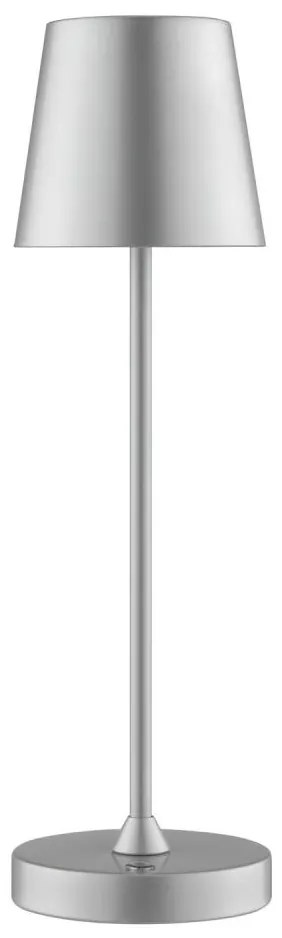 Brilliant - LED stmievateľná nabíjateľná dotyková stolná lampa ELORA LED/2,5W/5V 2700K IP44 strieborná
