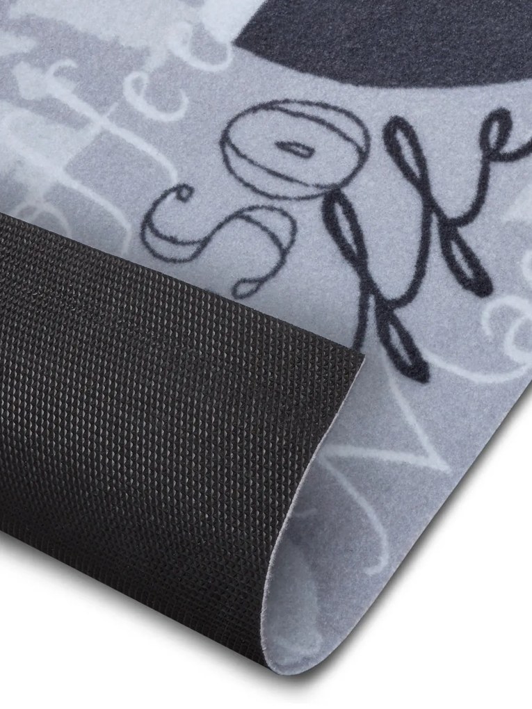 Behúň Cook & Clean 105729 Grey Black White, 50x150, šedá, kuchyňa, Hanse Home