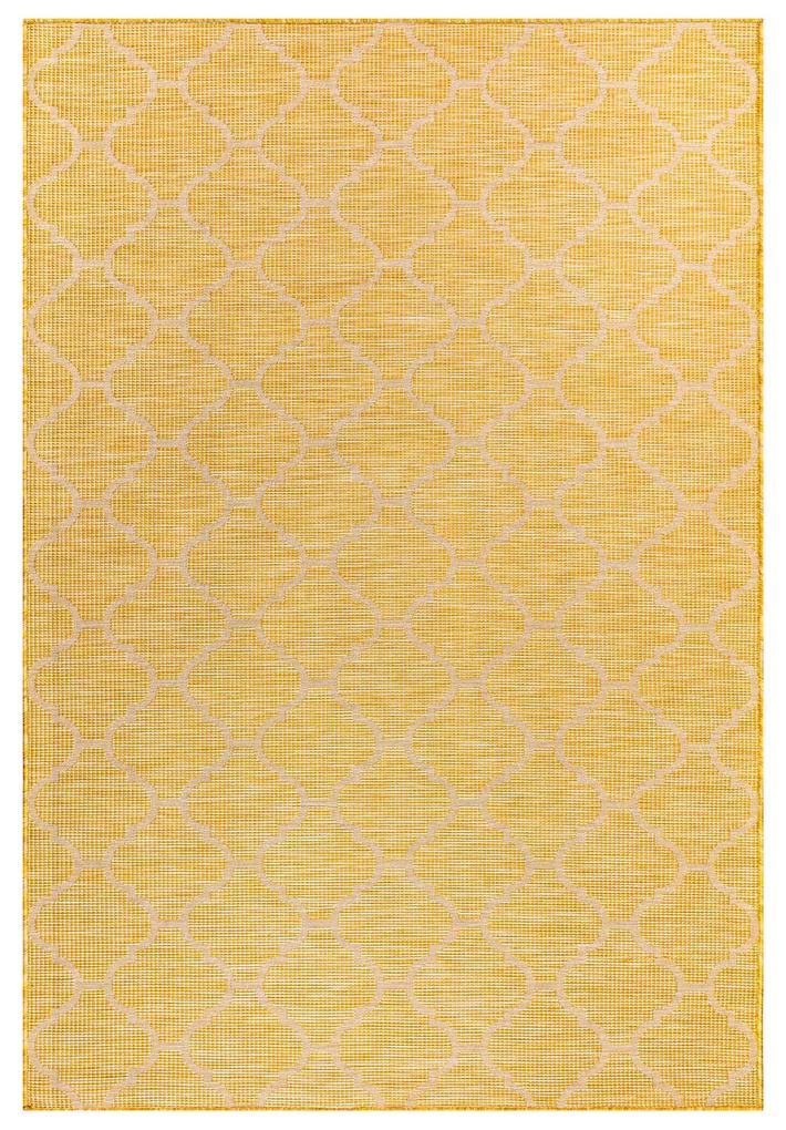 Dekorstudio Šnurkový koberec PALM 3069 - žltý Rozmer koberca: 80x150cm