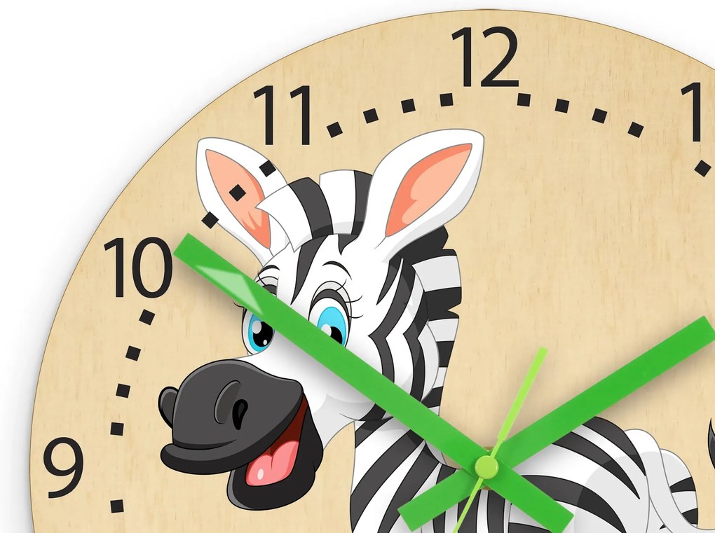 Dětské nástěnné hodiny Ami Zebra 30 cm vícebarevné