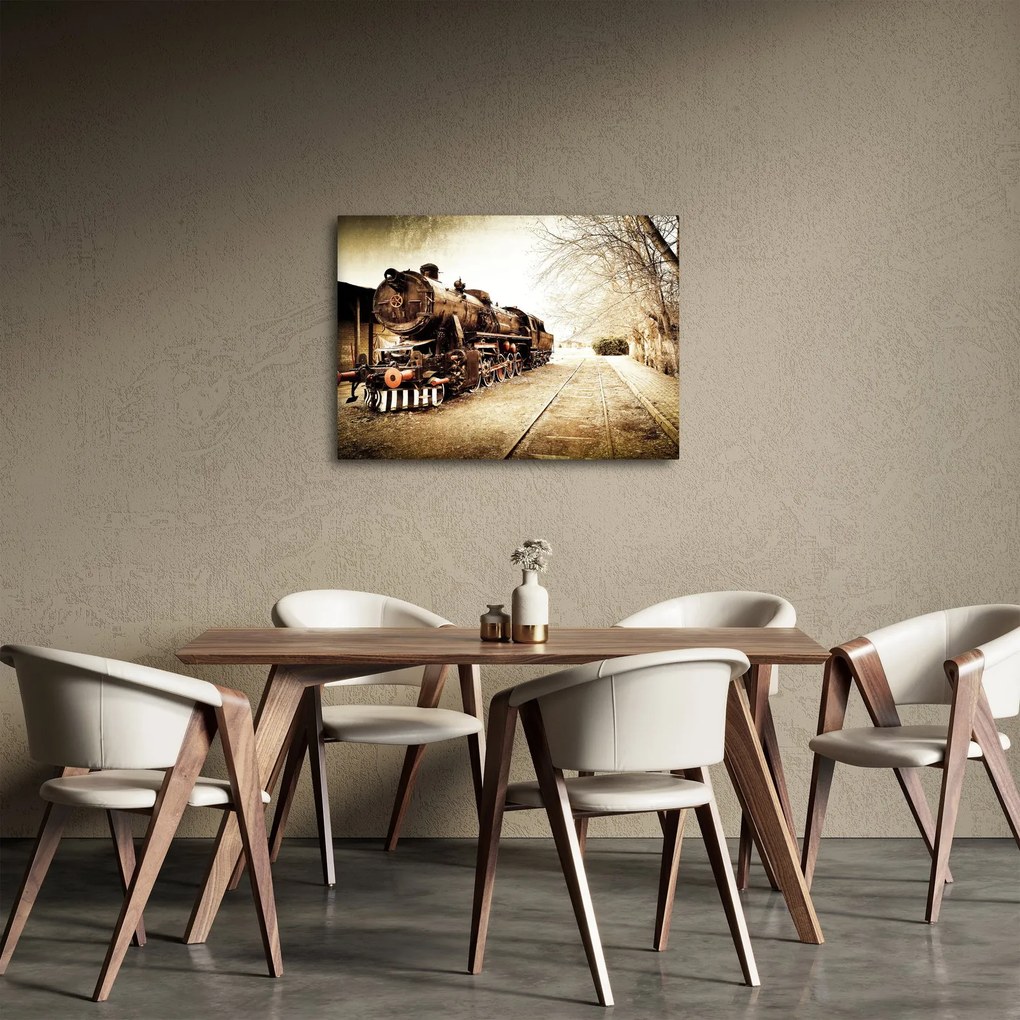 Obraz - Historická lokomotíva (70x50 cm)