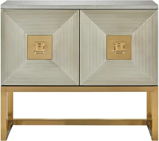 Komoda Stilig ST363 100 cm šampanská/zlatá