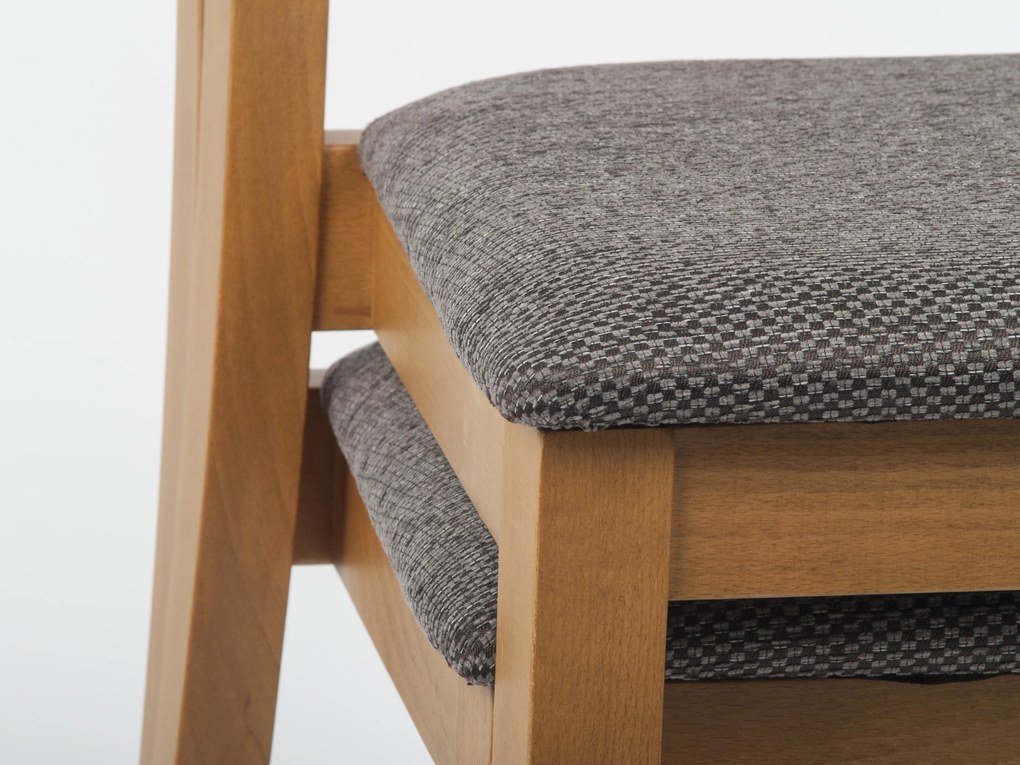 Stima stohovatelná stolička ALEX Vyberte látku ->: MIRON beige 71, Odtieň / morenie: Wengé