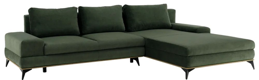 Sedacia súprava, zelená, pravá, SELBY