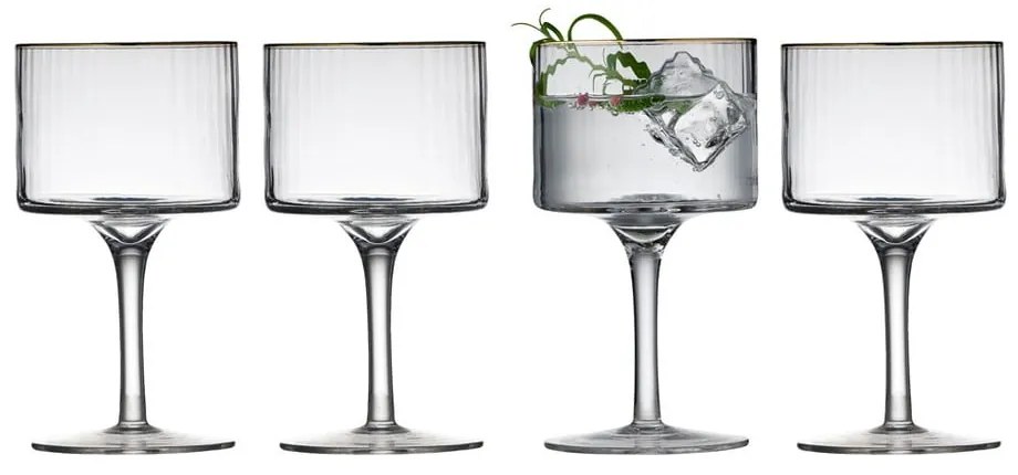Súprava 4 pohárov na gin &amp; tonic Lyngby Glas Palermo, 320 ml
