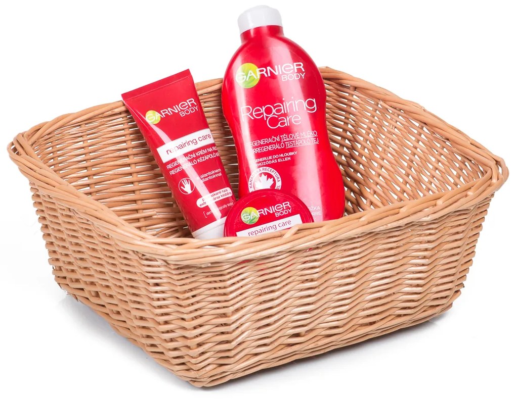 Košíček prútený Gezin VII.š. 28 x hl. 28 x v. 11(cm)