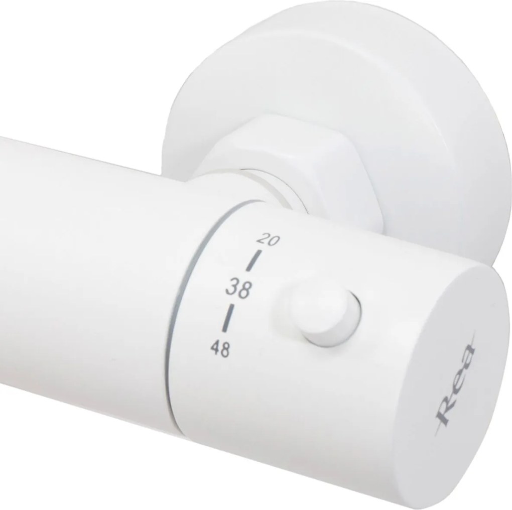 Rea Lungo, sprchová súprava s termostatickou batériou, biela, REA-P6608