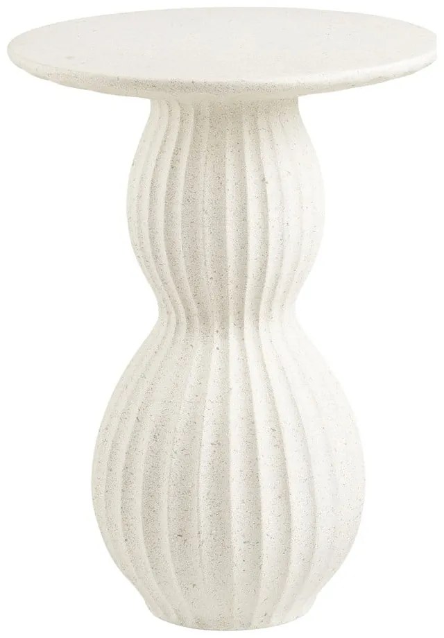 Kamenný okrúhly odkladací stolík ø 40 cm Newtown – House Nordic