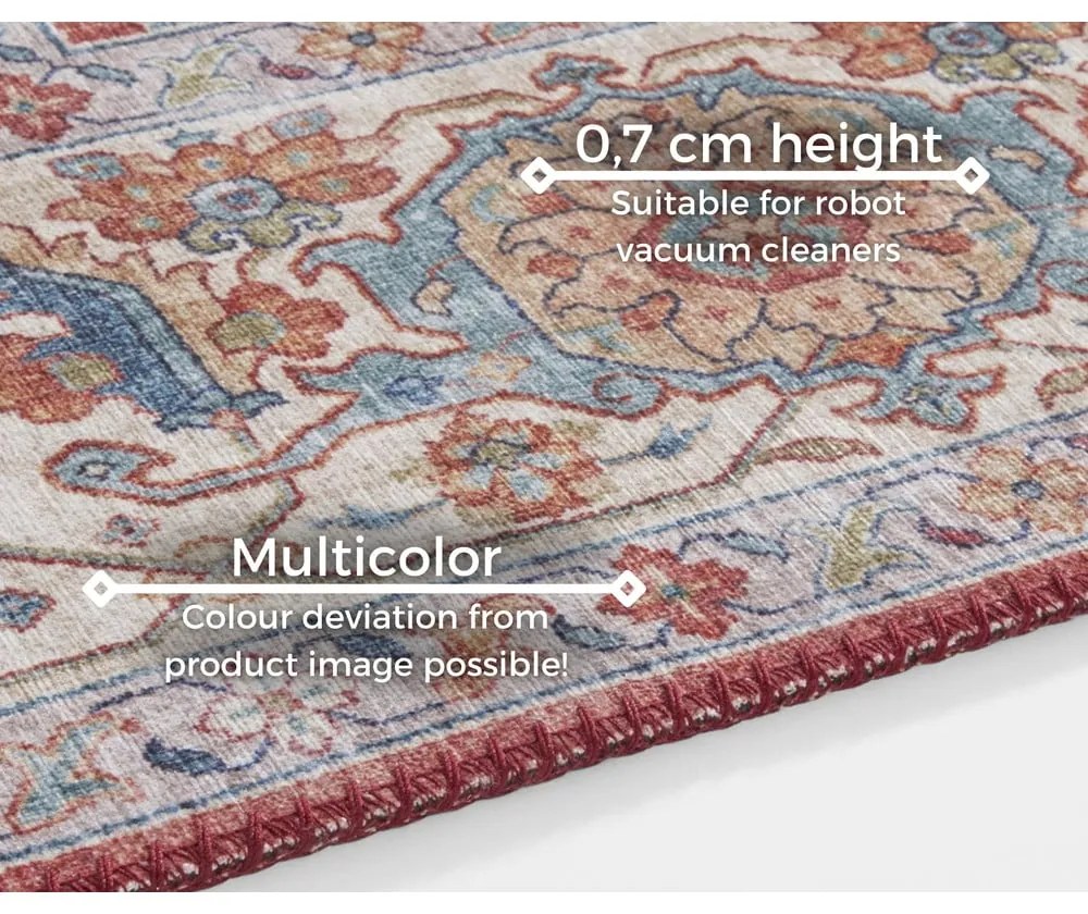 Tehlovočervený koberec Nouristan Sylla, 80 x 150 cm