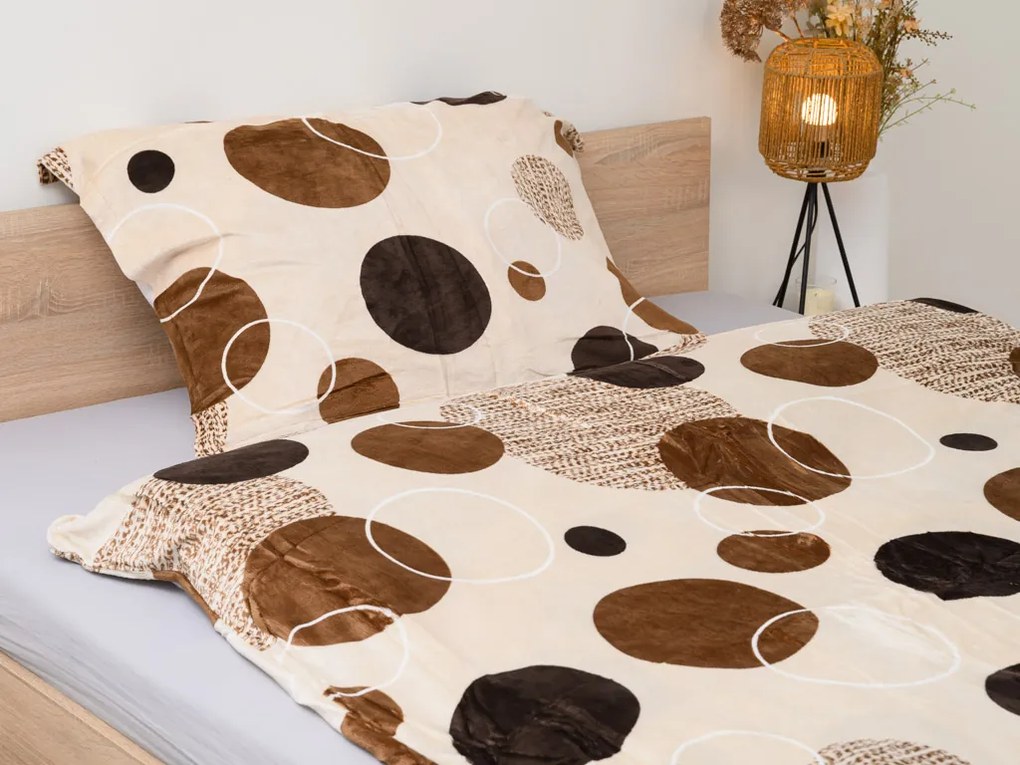 Obliečky mikroplyš AURELIA krémové Rozmer obliečky: 70 x 90 cm | 140 x 200 cm