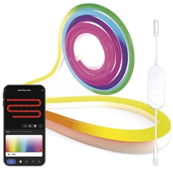 RGBIC LED Stmievateľný pásik GoSmart LED/24W/230V 3 m Wi-Fi Tuya