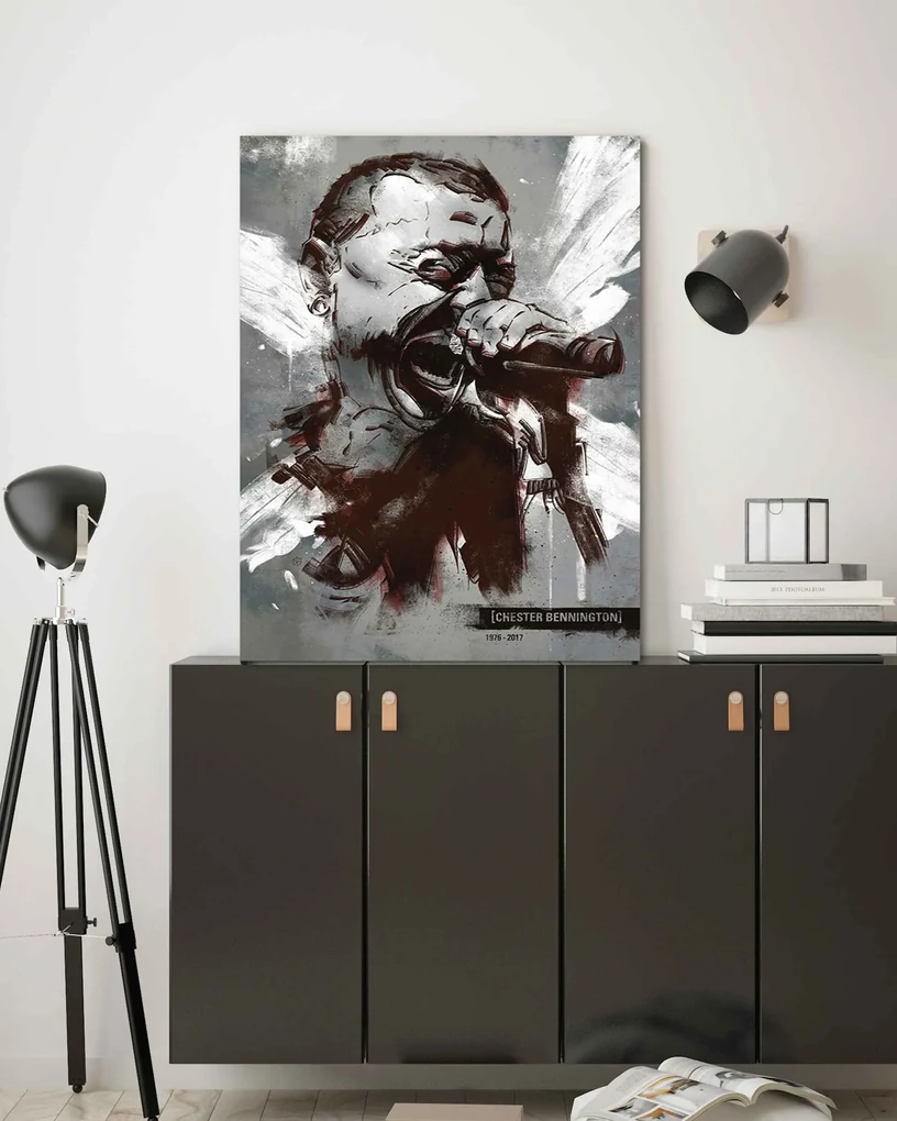 Gario Obraz na plátne Chester Bennington Linkin Park - Nikita Abakumov Rozmery: 60 x 90 cm