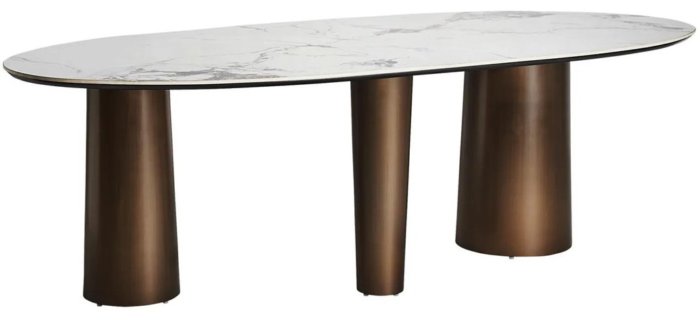 Stôl z ocele „Laggan", 105 x 240 x 76 cm