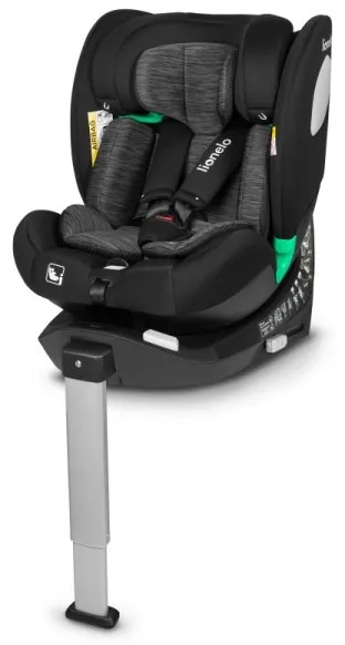 Lionelo - Autosedačka s otočnou základňou BRAAM i-Size 40-150 cm Black Carbon
