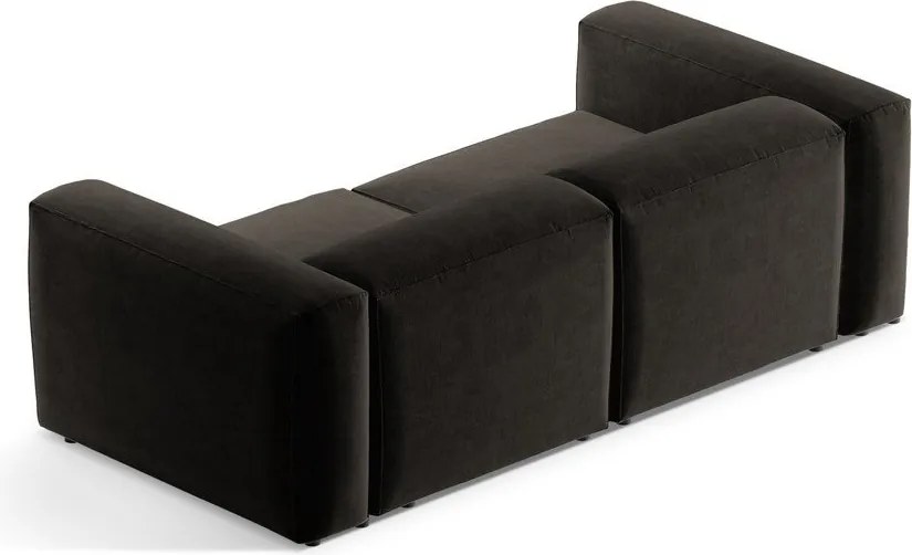 Čierna pohovka 224 cm Bergamo – Cosmopolitan Design