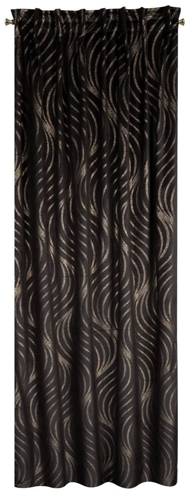 ZATEMŇOVACÍ ZÁVES NA PÁSKE LIMITED COLLECTION VICTORIA3 140X270 CM ČIERNA