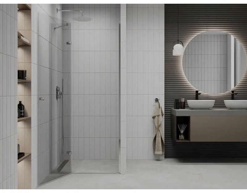 Mexen Roma, sprchové dvere do otvoru 95 x 190 cm, 6mm číre sklo, chrómový profil, 854-095-000-01-00