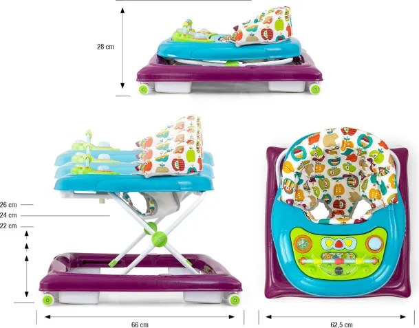 Detské chodítko Patrol jabĺčka