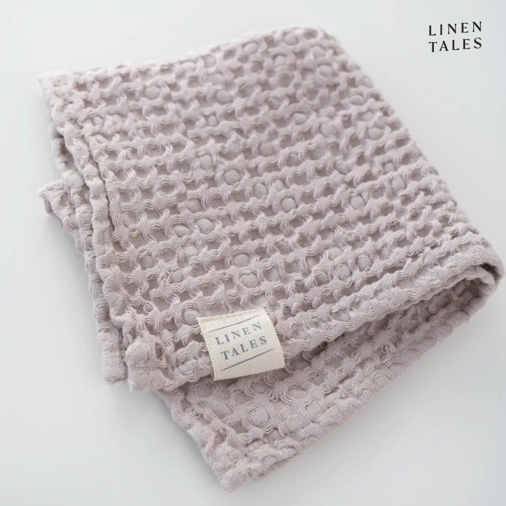 Svetloružové uteráky a osušky v súprave 3 ks Honeycomb - Linen Tales