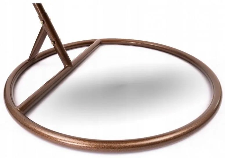 Hnedé závesné kreslo KOKON