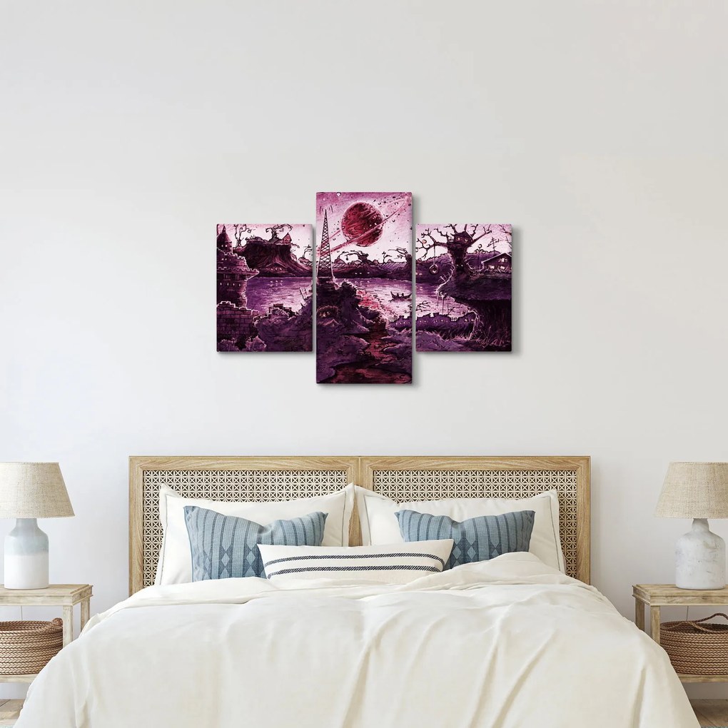 Obraz - Očarovaná dedina (90x60 cm)