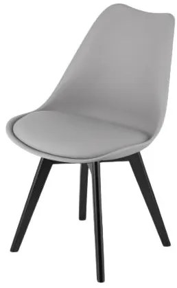 Bestent Jedálenská stolička šedá škandinávsky štýl Dark-Basic