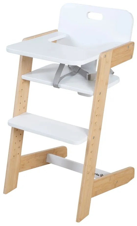 Biela jedálenská stolička Nature UP – Roba