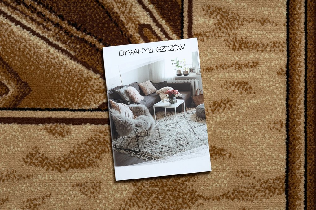 Koberec BCF Morad OPAL s rámom, béžový