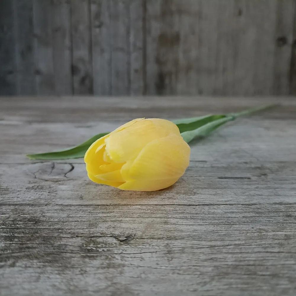 Tulipán umelý žltý 43cm, cena za jeden kus