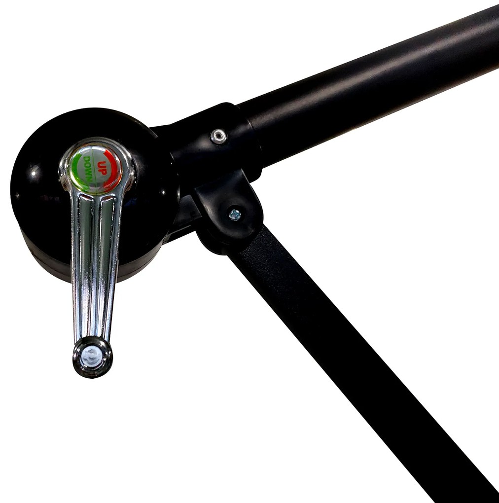 Zahradní slunečník Houseland Mavex s LED osvětlením 300 cm tmavě hnědý