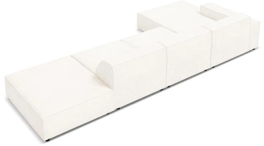 Béžová rohová pohovka z textílie bouclé (ľavý roh) Jodie – Micadoni Home