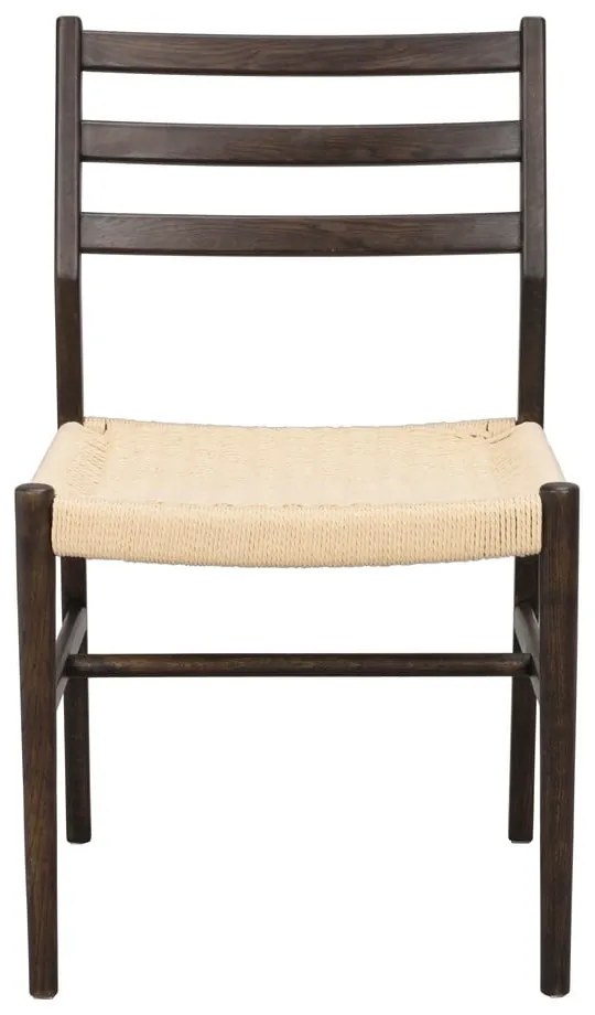 Jedálenská stolička v tmavohnedo-prírodnej farbe v súprave 2 ks Harlan – Rowico