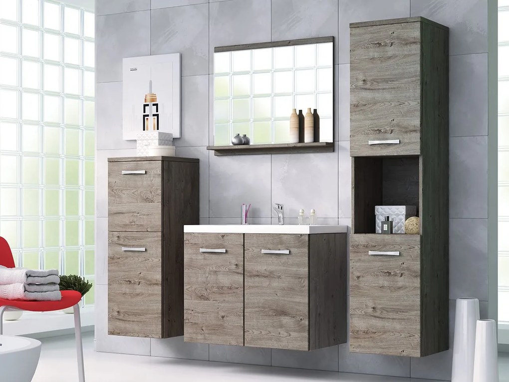 Kúpeľňová zostava Megi I, Farby: lefkas, Sifón: so sifónom, Umývadlová batéria: nie