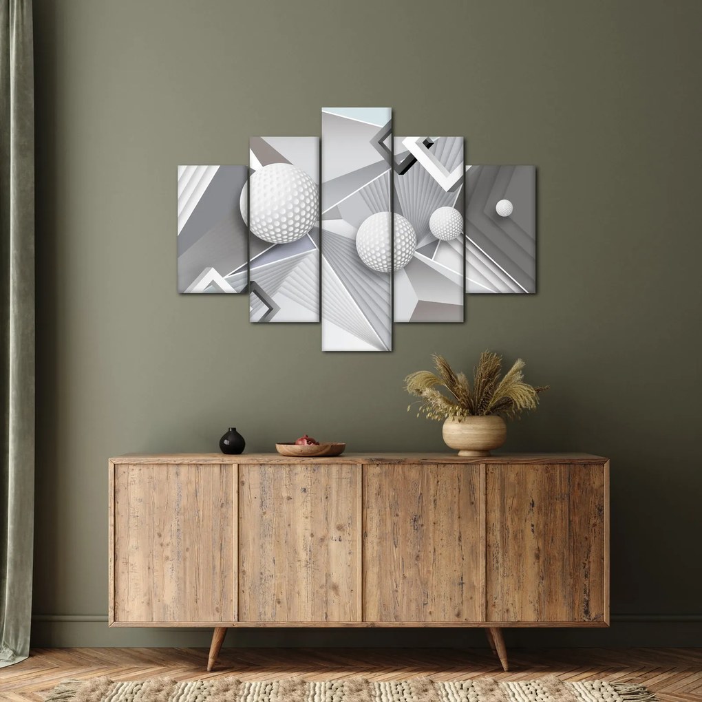 Geometrický abstraktný obraz (150x105 cm)