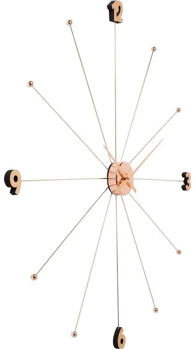 KAre Design Nástenné hodiny Umbrella Rose Gold