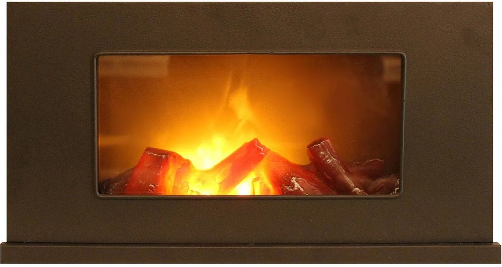 LED lucerna Fireplace, blikajúca, šírka 40 cm