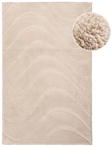 Kúpeľňový koberček WAVES 400 béžový