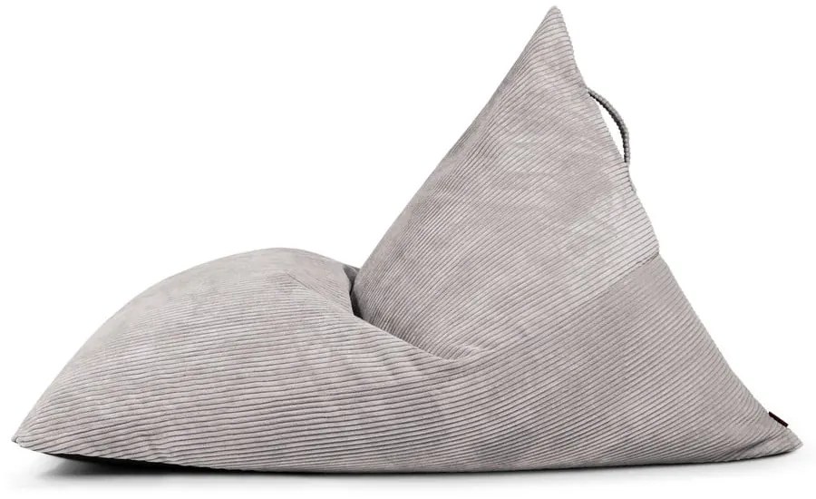 Svetlosivý menčestrový sedací vak Razzmatazz – SLOWDOWN