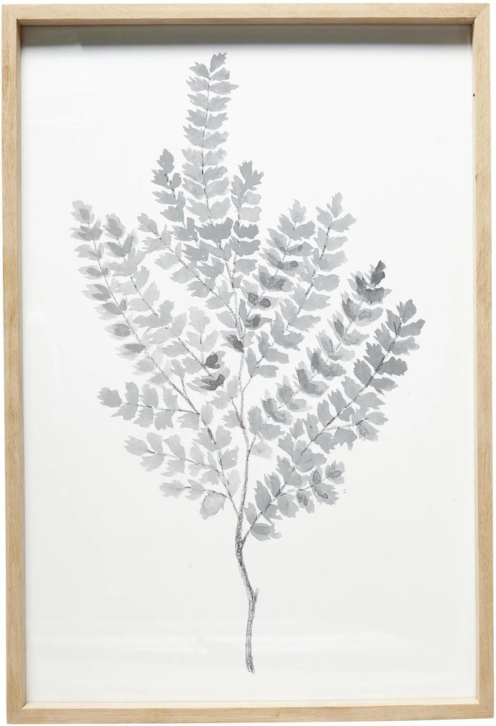 Hübsch Drevený rám s obrázkom Leaves